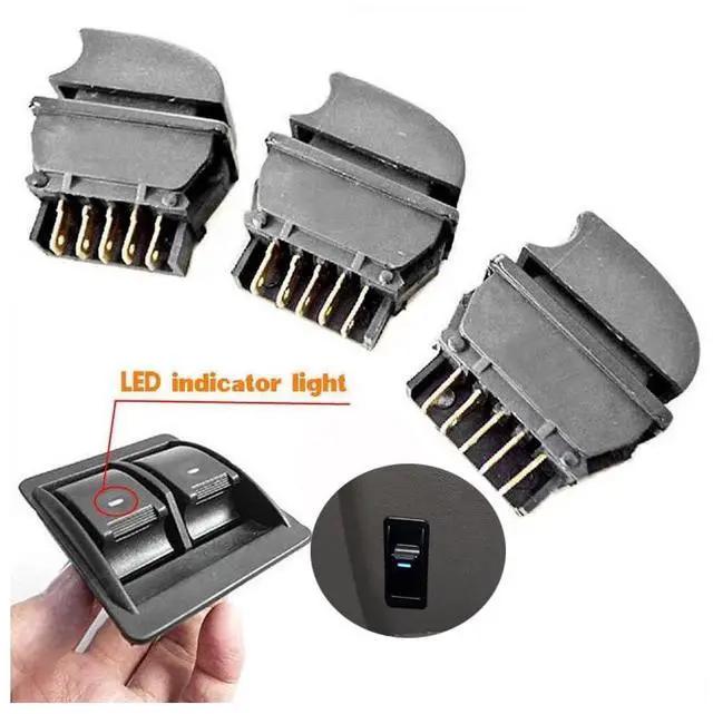 Alt view image 4 of 5 - 12V Universal Power Window Switch Kit, Wiring Harness kit for 2 Door Vehicles,DIY Conversion to Power Windows