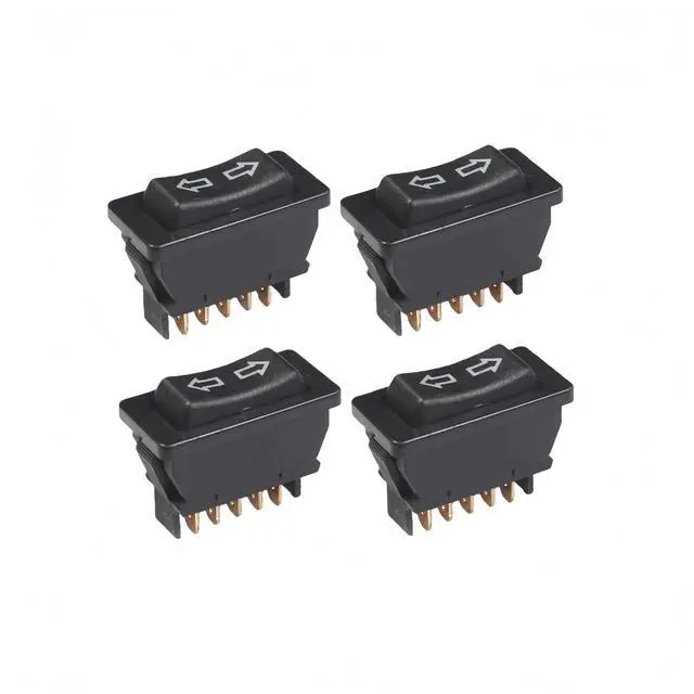 Main image of 4Pcs 5 Pin Car Window Switch 12V 20A Control Power Window Lift Automobile Car Power Master Switch Momentary Rocker Switch Blue Light Indicator Light