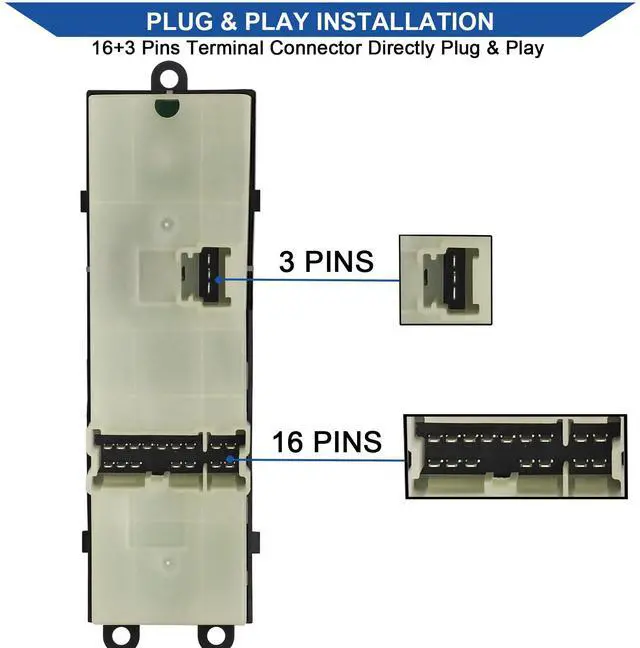 Alt view image 3 of 7 - Driver Master Window Switch for 2004-2012 Nissan Titan 25401-ZT10A