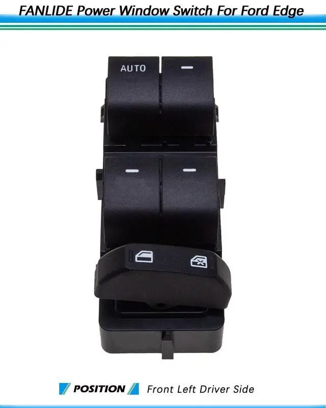 Alt view image 2 of 6 - Master Power Window Switch Compatible with 2011 2012 2013 2014 Ford Edge 2.0L 3.5L 3.7L, Front Left Driver Side Electric Window Control Switch Replace BT4Z14529AA 901-219
