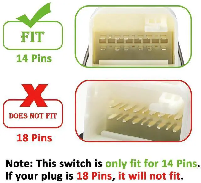 Alt view image 4 of 7 - Master Door Lock Window Switch Control Button, Replace OE 84820AA070
