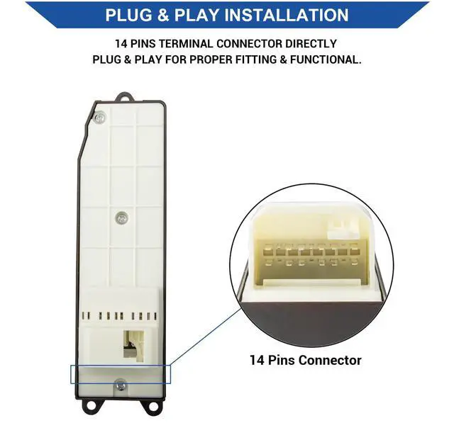 Alt view image 3 of 7 - Master Door Lock Window Switch Control Button, Replace OE 84820AA070