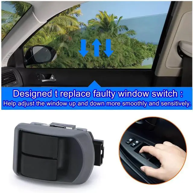 Alt view image 4 of 7 - Dual Window Switch,Compatible with Paccar Kenworth VehiclesElectric Window Lifter Switches Replace P/N P27-1069 P271069 Black