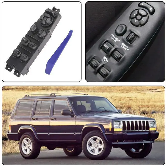 Alt view image 6 of 6 - Master Power Window Switch for 1997-2001 Jeep Cherokee 56009449AC