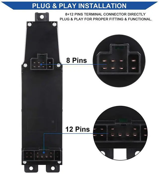 Alt view image 4 of 6 - Master Power Window Switch for 1997-2001 Jeep Cherokee 56009449AC