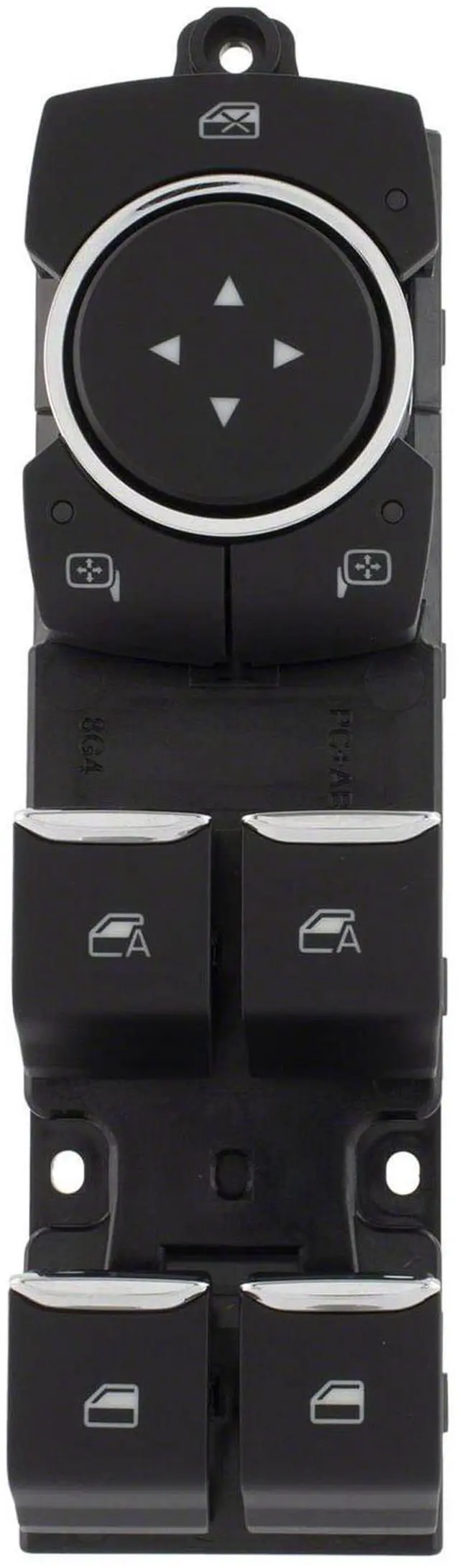 Main image of 2022-2026 F-150 | 2024-2025 Super Duty LH Driver-Side Power Mirror Adjust Window Switch with Manual Fold Mirrors ML3Z-14529-BE