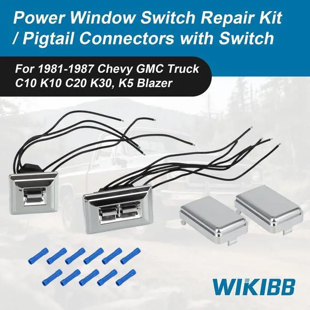 Alt view image 2 of 7 - Power Window Switch Repair Kit for Chevy GMC Truck 1981-1987