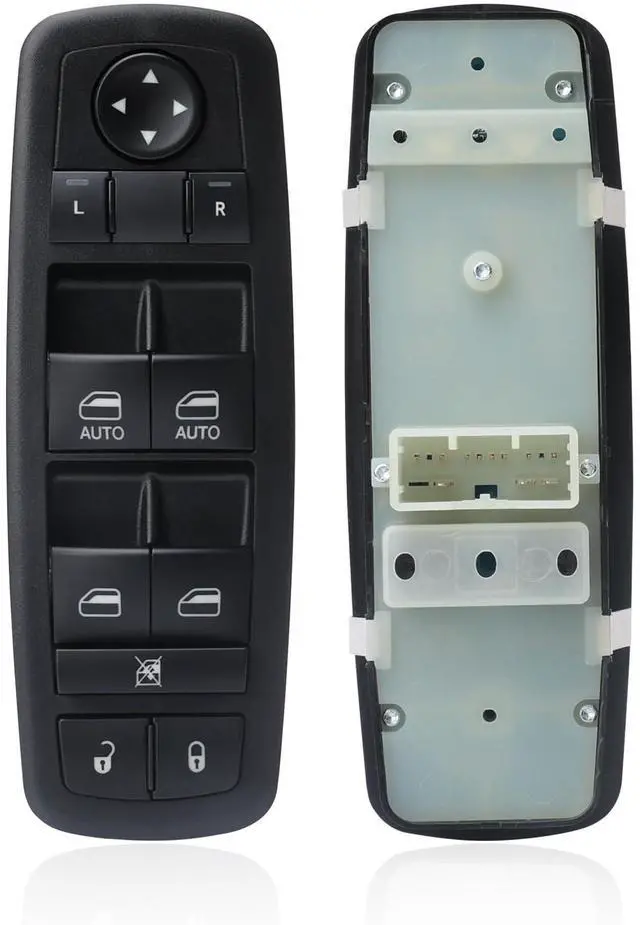Main image of Power Master Window Switch | Front Left Driver Side| 11 Pins | Compatible with 20112013 Dodge Durango, 2011-2013 Jeep Grand Cherokee | Replace OE 68086693AC | Window Buttons