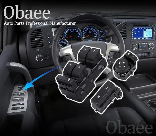 Alt view image 5 of 6 - Power Window Switch & Door & Mirror Control Switch Button