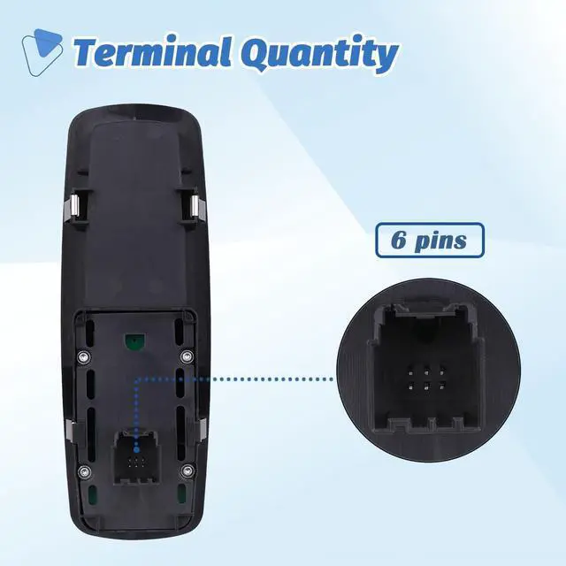 Alt view image 3 of 7 - Passenger Power Window Switch for 2008-2012 Dodge Grand Caravan
