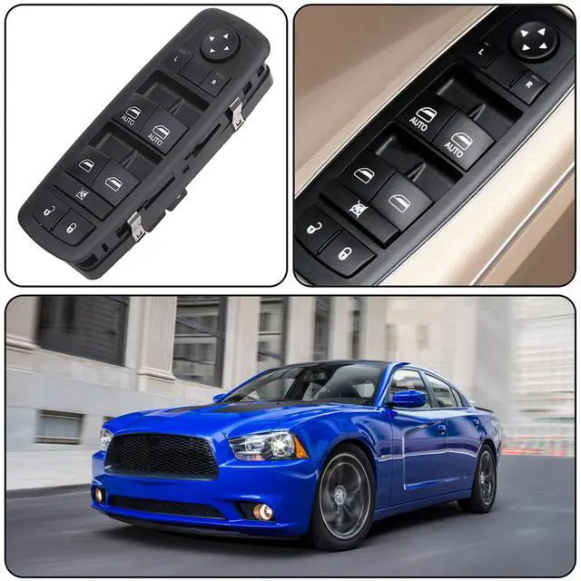Alt view image 7 of 7 - Power Window Switch Main Control Button Compatible with 2016-2018 Ram 1500 2500 3500, 11-19 Dodge Charger, 11-12 Dodge Journey, 11-20 Chrysler 300, 15-17 Chrysler 200, Replaces OEM 68231805AA