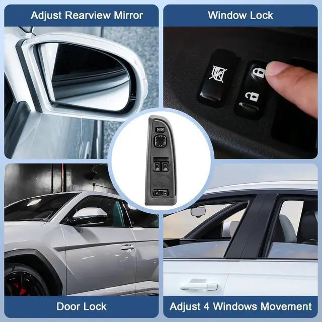 Alt view image 5 of 7 - 15883318 Power Window Switch with Bezel for 03-07 Chevy & GMC