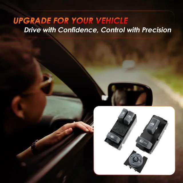 Alt view image 7 of 7 - Window & Mirror Switch, Fit for 1994-2001 Chevy GMC C1500 C2500 C3500 Tahoe