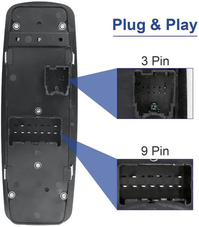 Alt view image 3 of 7 - Master Window Switch Compatible with 2009-2012 Dodge Ram 1500-3500