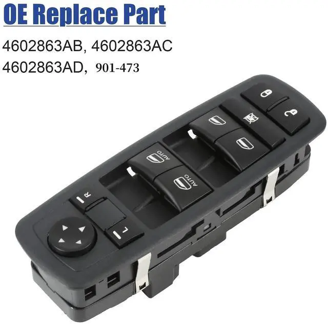 Alt view image 5 of 7 - Master Window Switch Compatible with 2009-2012 Dodge Ram 1500-3500