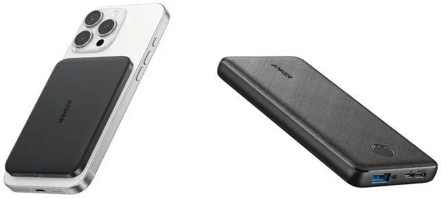 Main image of Nano Power Bank, Ultra-Slim Battery Pack, Qi2 Certified 15W Max Ultra-Fast MagSafe-Compatible Portable Charger, Ergonomic Design, for iPhone 16/15/14/13/12 Series Only