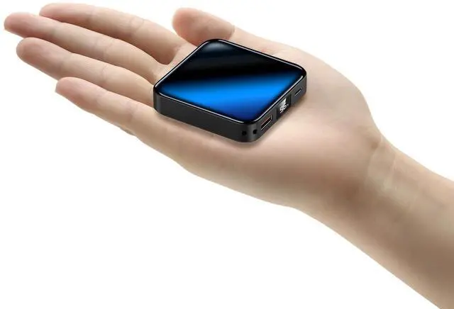 Main image of 10000mAh Small Power BankFast Charge Mini Portable Charger, USB C Input/Output with External Battery Pack, Smart LED DisplaySuitable for iPhone, Samsung, iPad and Tablets.