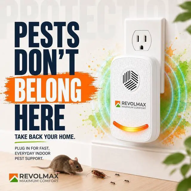 Alt view image 2 of 7 - RX-78, Ultrasonic Pest Control Repeller - Electronic & Ultrasound, Indoor Plug-in Repellent - Get rid of - Rodents, Mice, Squirrels, Bats, Insects, Bed Bugs, Ants, Fleas, Spiders, Roaches (6Pack)