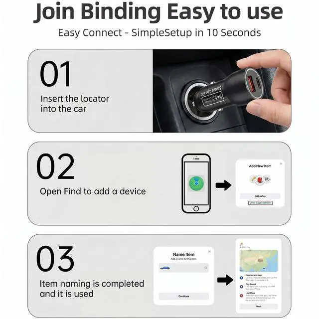 Alt view image 6 of 7 - GPS Tracker Devices for Vehicles with Charging Port