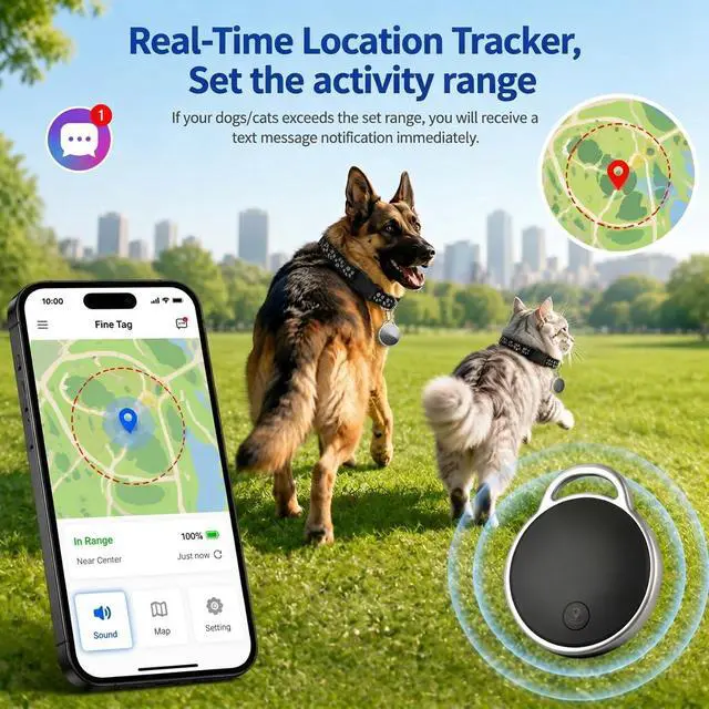 Alt view image 3 of 7 - GPS Tracker for Dogs/Cats, Real-Time Tractive GPS Tracker Device