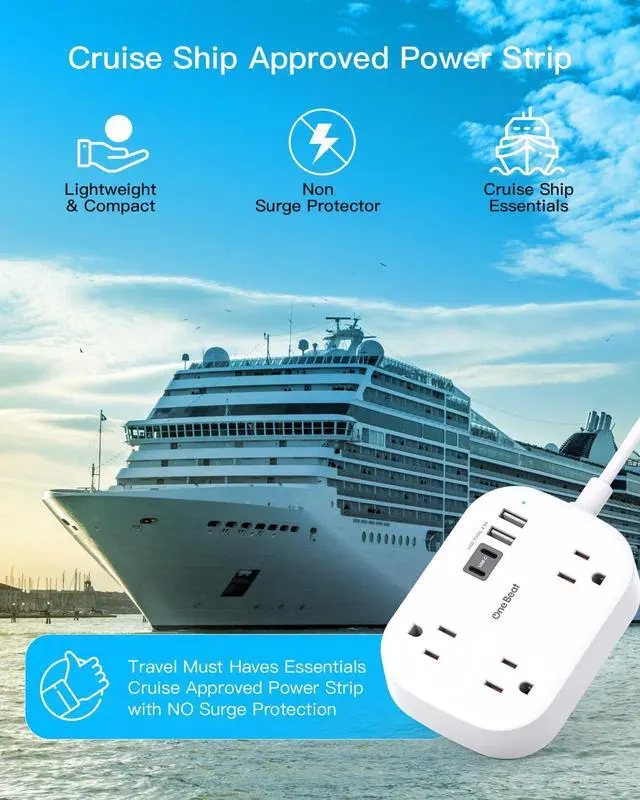 Alt view image 6 of 7 - European Travel Plug Adapter with 3Ft Extension Cord, US to Europe