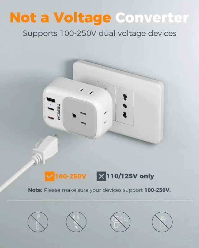 Alt view image 6 of 7 - Italy Travel Plug Adapter 2 Pack Type L