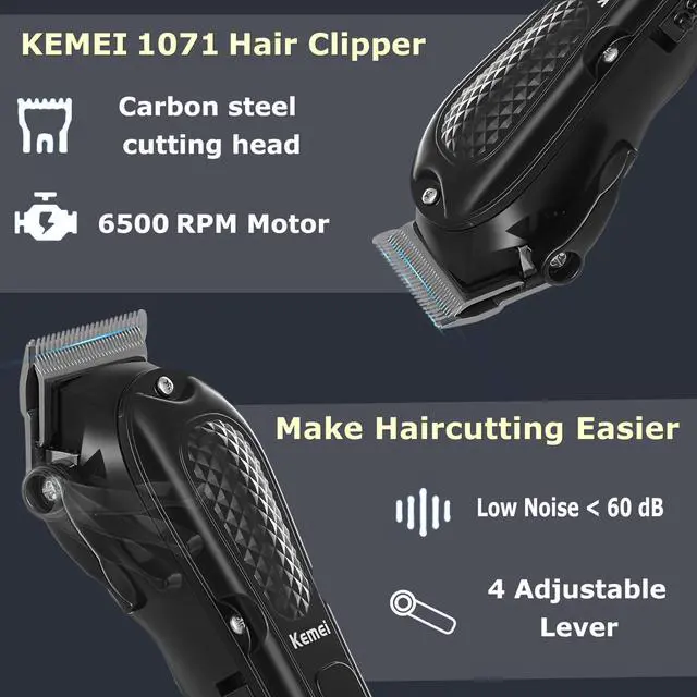Alt view image 2 of 7 - KM-1071 Professional Hair Clippers for Men, 4-Speed Barber Clippers