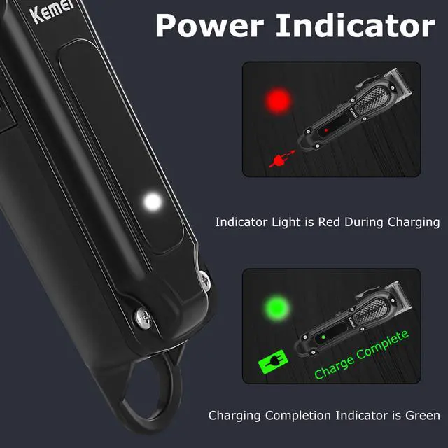 Alt view image 4 of 7 - KM-1071 Professional Hair Clippers for Men, 4-Speed Barber Clippers