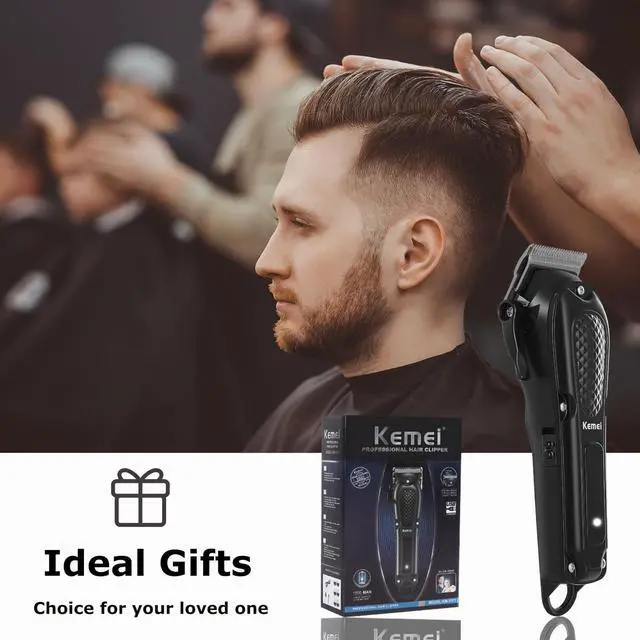 Alt view image 7 of 7 - KM-1071 Professional Hair Clippers for Men, 4-Speed Barber Clippers