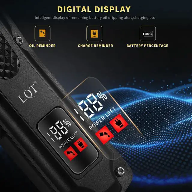 Alt view image 4 of 7 - Men's Professional Hair Clippers KitCordless & Corded Barber Clippers SetGrooming Rechargeable Beard Trimmer with Adjustable Blade Black