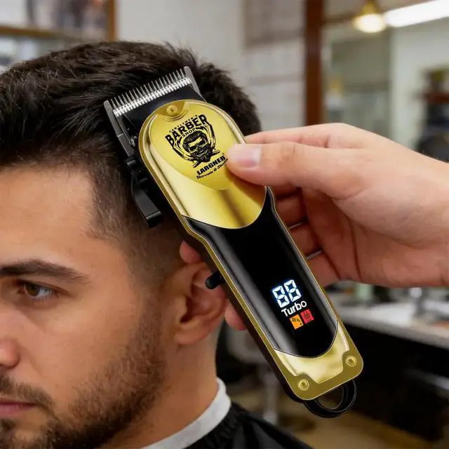 Alt view image 5 of 7 - Hair Clippers for Men Professional, Cordless Beard Trimmer & Electric Razor Shavers for Men, Rechargeable 3 Piece Barber Hair Cutting Kit LED Display Men's Grooming Kit