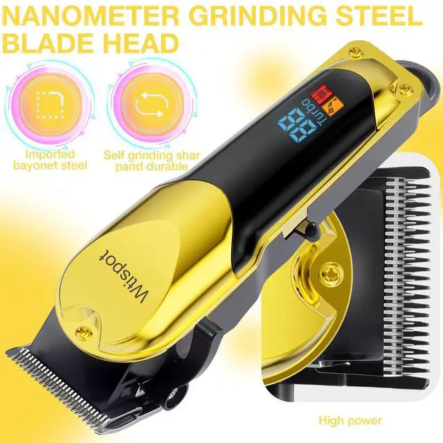 Alt view image 4 of 7 - Hair Clippers for Men with LED Display, 3-Piece Cordless Grooming Kit with Hair Clipper, Beard Trimmer, Foil Shaver Complete Set for Home Barber