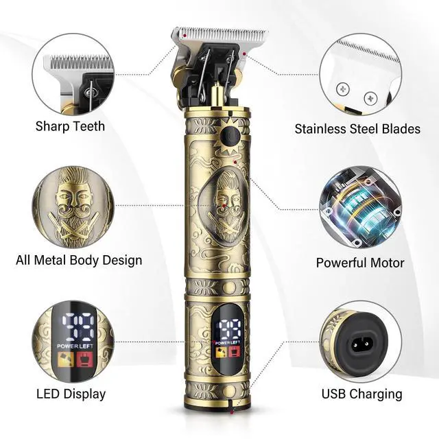 Alt view image 3 of 6 - 27 in 1 Hair Clippers for Men Professional, Beard Trimmer Kits & Sets