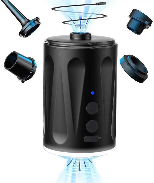 Main image of Electric Air Pump,Rechargeable Paddle Board Air Mattress Pump Battery Powered Air Pump with Camping Light,4 Nozzles for Air Mattress Beds, Swimming Ring, Pool Floats/Toys