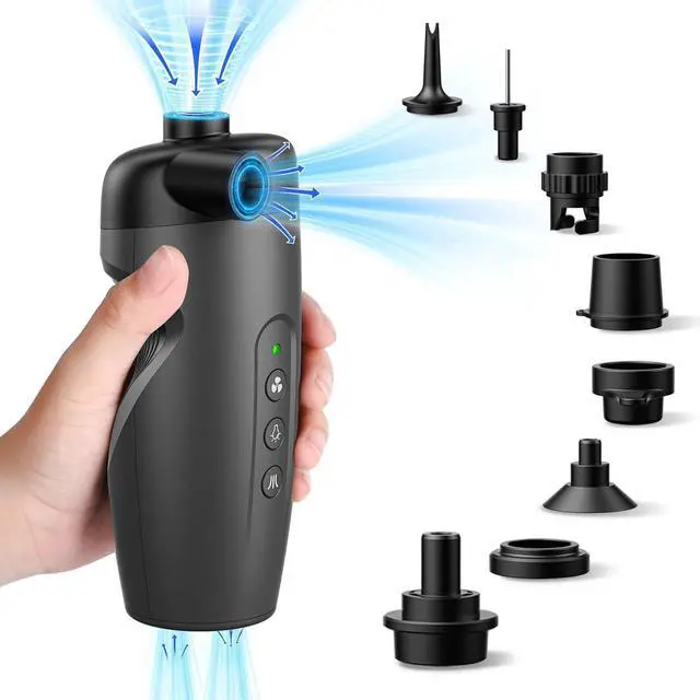 Main image of Portable 20PSI Rechargeable Air Pump with 3000mAh Battery, Electric Air Pump for Inflatables for Inflatable Swimming Pools, Mattresses