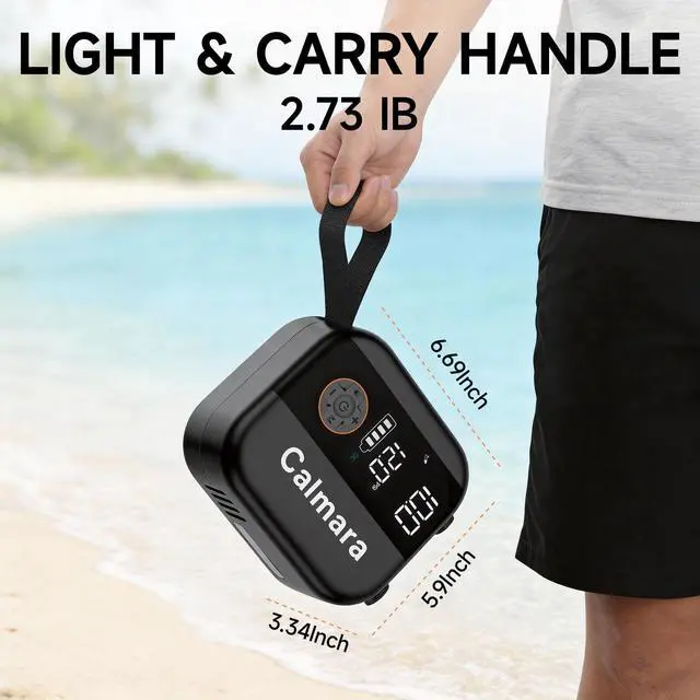 Alt view image 5 of 7 - B1 Electric Paddle Board Pump,Rechargeable 10000mAh Cordless/12V DC 22 PSI High Pressure SUP Pump,Inflation & Deflation,Auto-Off for Stand Up Surfing Kite,Tent,Boat Gift for Men