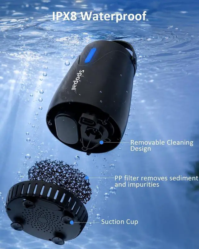 Alt view image 6 of 7 - Portable Camping Shower Pump, 8000mAh Rechargeable with Night Light