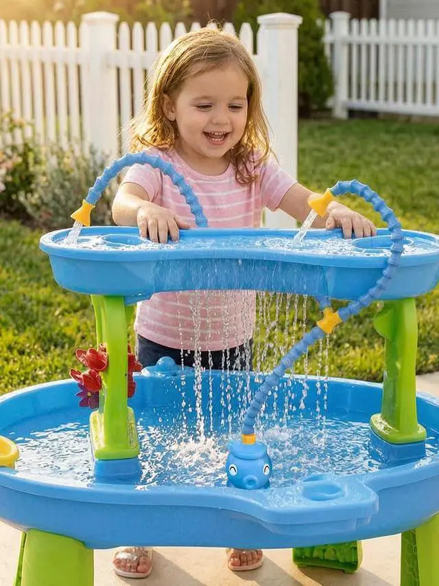 Alt view image 2 of 7 - Rechargeable Water Table Pump with Huge Water Output Water Flow Rate up to 8L/min (2.11 GPM), Ideal Water Pump for Water Table, Long-Lasting Pump for Water Table, Octopus-Shaped Water GamesBlue