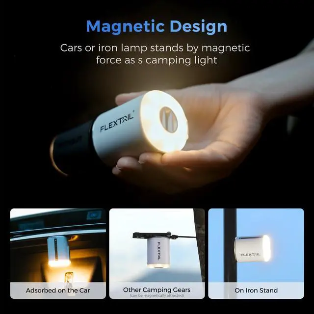 Alt view image 6 of 7 - Portable Air Pump with Camping Lantern Tiny Pump 2X 4kPa Air Pump for Inflatables Rechargeable Air Mattress Pump with Magnetic Design for Sleeping Pads, Pool Floats, Swimming Rings(OG)
