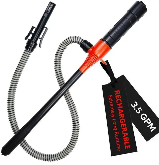 Main image of 3.5GPM Li-Battery Portable Fuel Transfer Pump for Gas, Diesel, Water, Gas Siphon Pump for Gasoline, Cars, Motorcycles, Camping, UL&CE Listed, Rechargeable Via Type-C