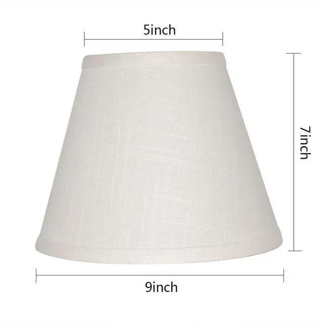 Alt view image 2 of 7 - Barrel White Small Lamp Shade for Table Lamps Replacement, 5x9x7 Inch,