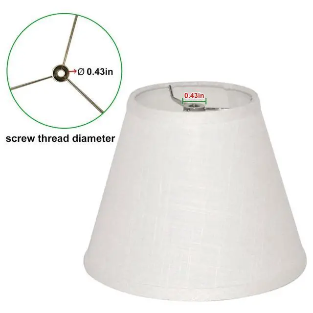 Alt view image 4 of 7 - Barrel White Small Lamp Shade for Table Lamps Replacement, 5x9x7 Inch,