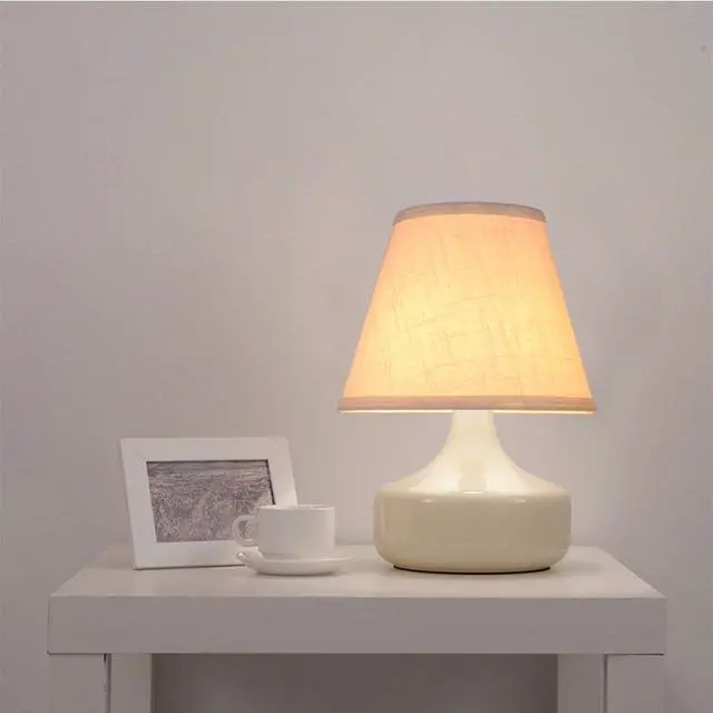 Alt view image 6 of 7 - Barrel White Small Lamp Shade for Table Lamps Replacement, 5x9x7 Inch,