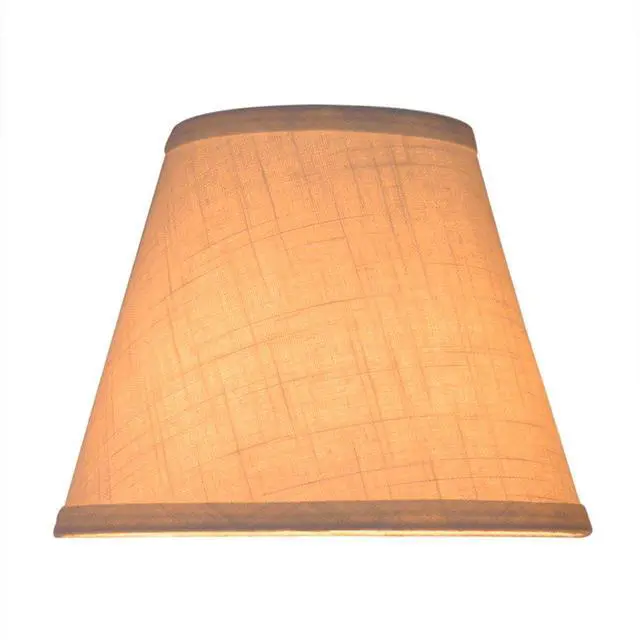 Alt view image 6 of 7 - Small lamp shades, 6x10x7.5 Inch White Barrel Lamp Shade for Table Lamps