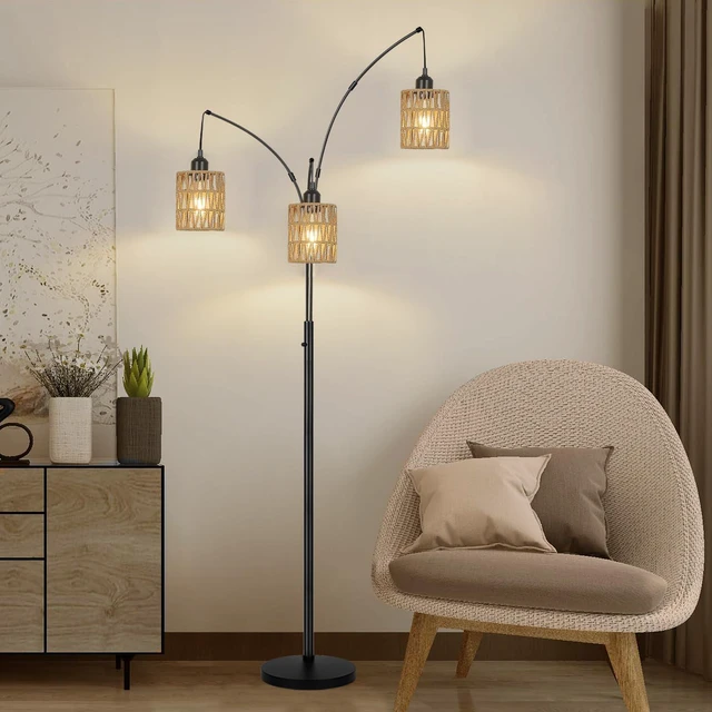 Alt view image 7 of 7 - 3 Pack Rattan Lamp Shade Small Boho Shades Replacement
