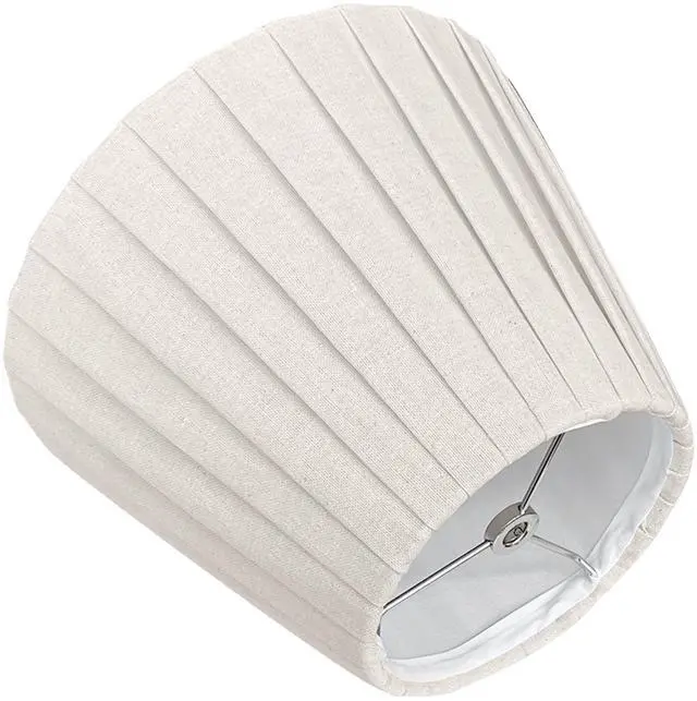 Alt view image 3 of 7 - Small Lamp Shade, 6 x 10 x 7.5 inch Brown Pleated Bell Shade