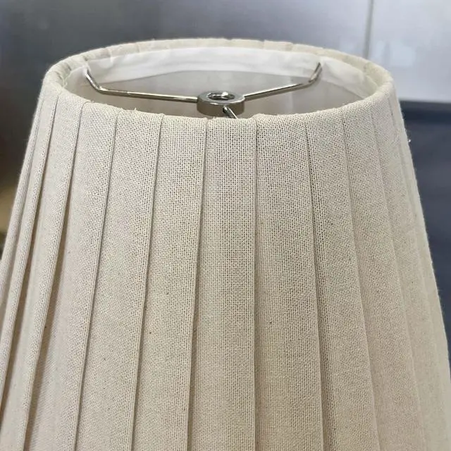 Alt view image 6 of 7 - Small Lamp Shade, 6 x 10 x 7.5 inch Brown Pleated Bell Shade