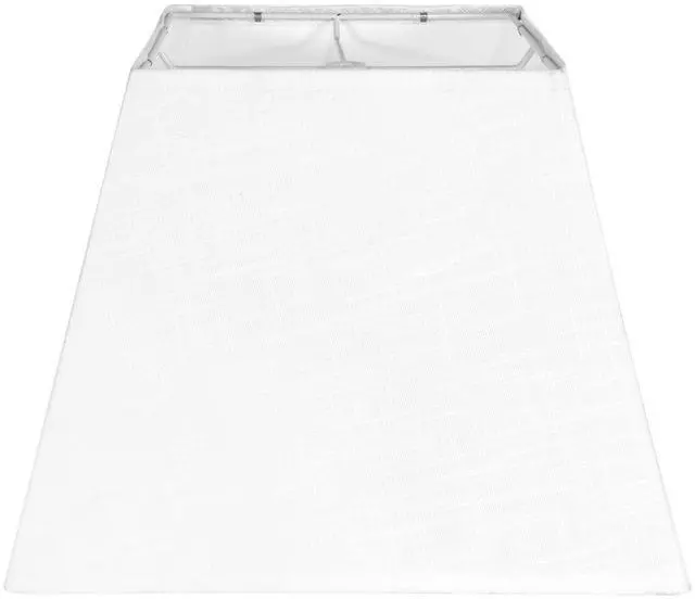 Main image of White Lamp Shade, 8''x8''Top 13''x13''Bottom 10'' Height, Square Lampshade Replacement Lamp Shade Natural Linen Hand Crafted for Table Lamps Floor Lamps Pendent Light, Assembly Required