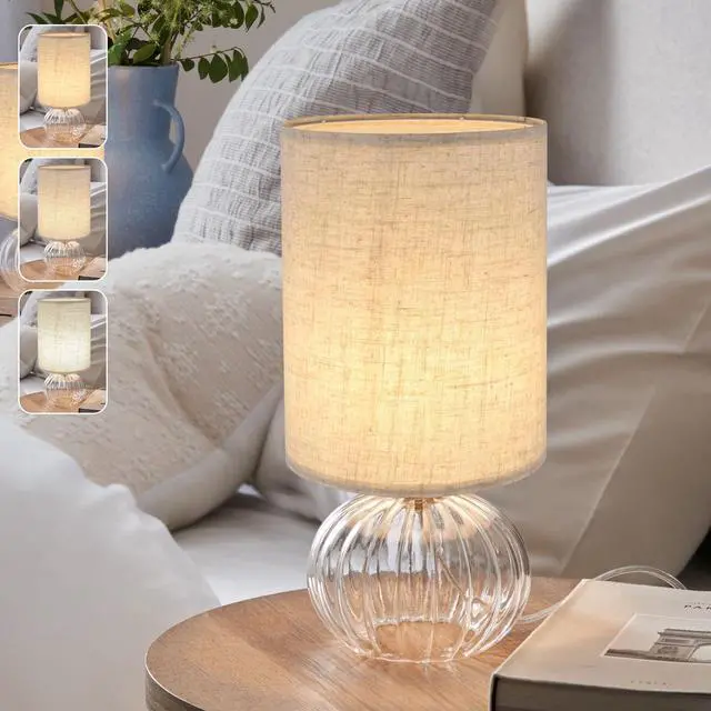 Alt view image 7 of 7 - Beige Linen Tall Drum Lampshade, 10" Top x 10" Bottom x 13" High Lamp Shade, Lamp Shade Replacement for Table and Floor Lamps, Pendant Light, Handcrafted Lampshade, Easy Assembly