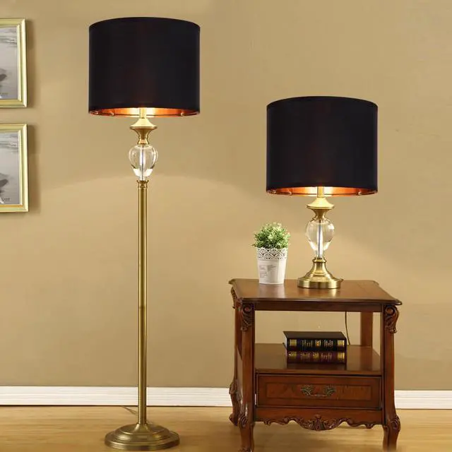 Alt view image 2 of 7 - Black Lamp Shades Drum Set Of 2 Medium Gold 12-Inch Replacement Lamp Shades For Table Lamps,Floor Lamps,Diy Pendant Lights, Wall Lights,Harp Holder Included,Requires Assembly. (Black)